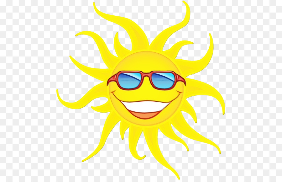 Sol Con Gafas De Sol，Verano PNG