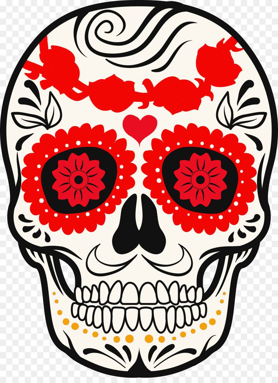 Calavera De Azúcar，Dia De Muertos PNG