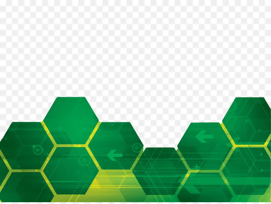 Hexágonos Verdes，Hexágono PNG