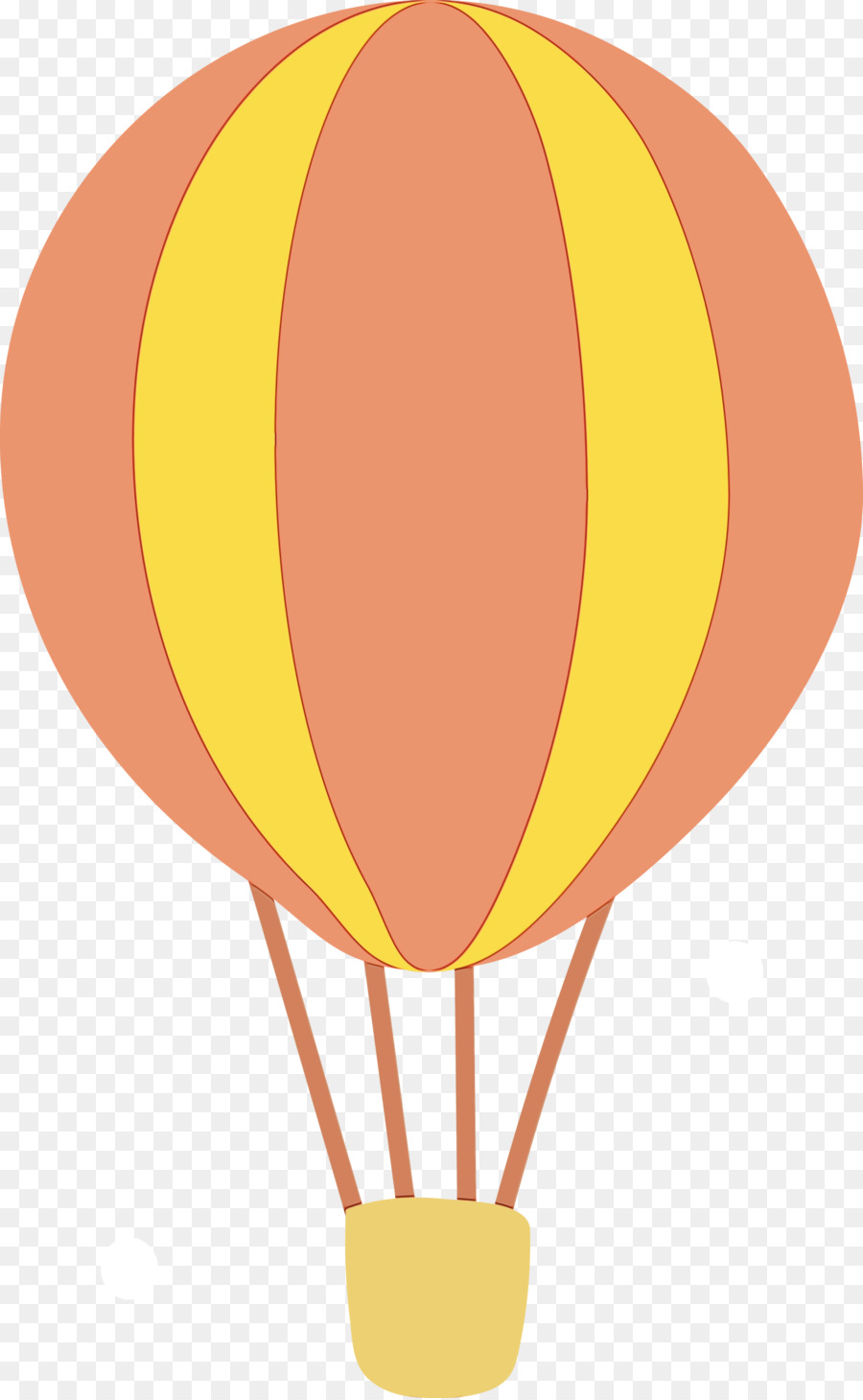 Globo Aerostático，Amarillo PNG