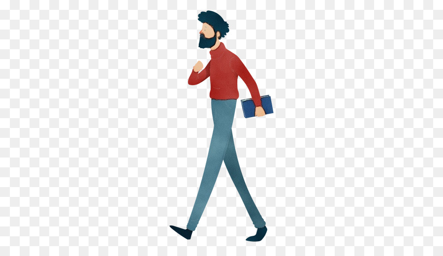 Hombre Caminando，Barba PNG