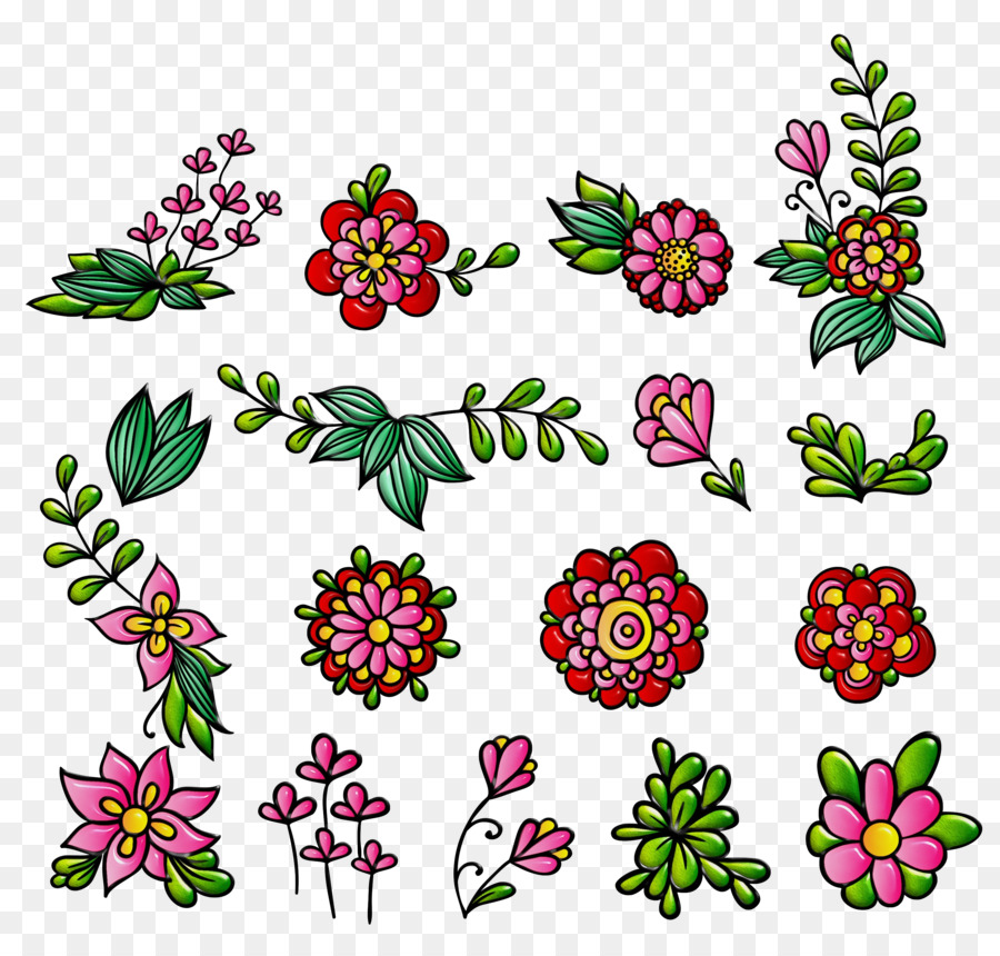 Diseño Floral，Las Flores Cortadas PNG