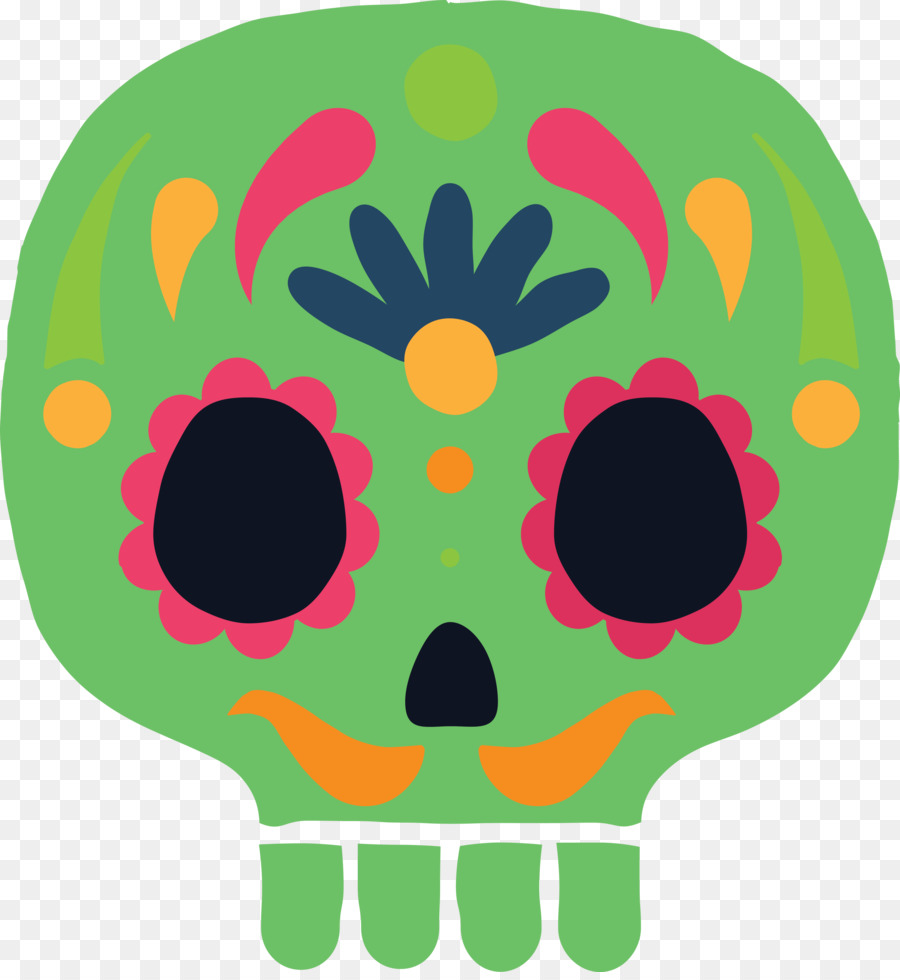 Calavera Rosa，Calavera De Azúcar PNG