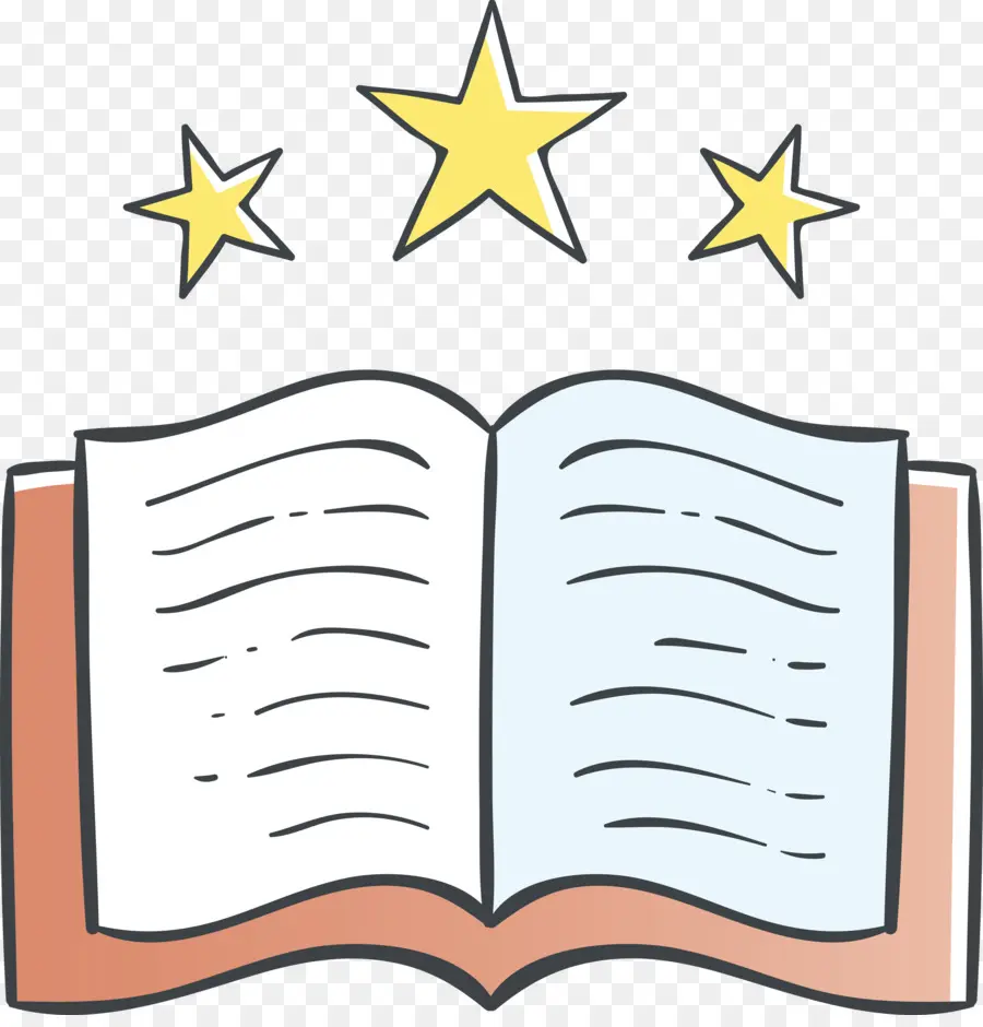 Libro Abierto，Estrellas PNG