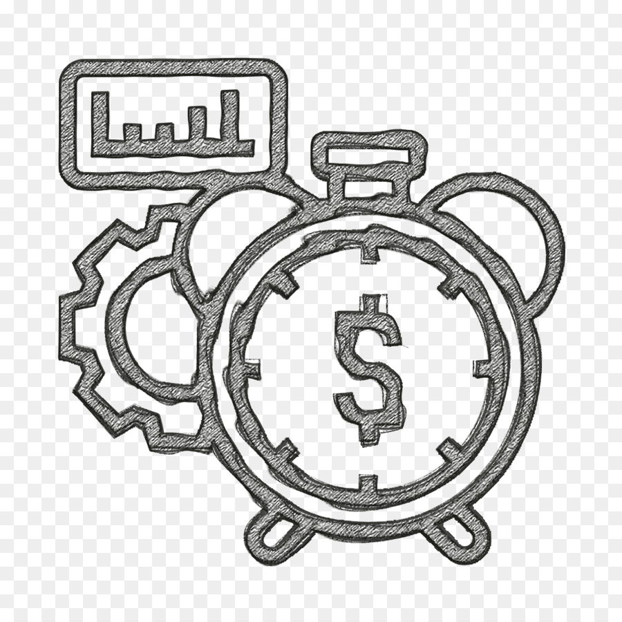 Reloj Con Signo De Dólar，Despertador PNG