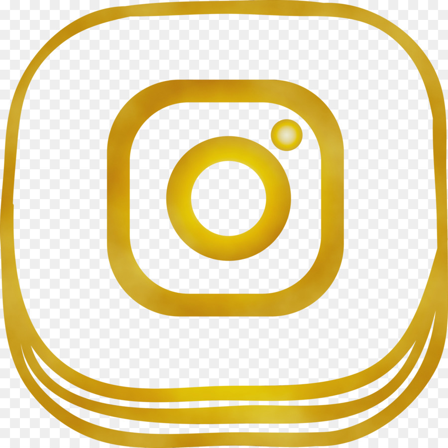 Icono De Instagram Dorado，Redes Sociales PNG