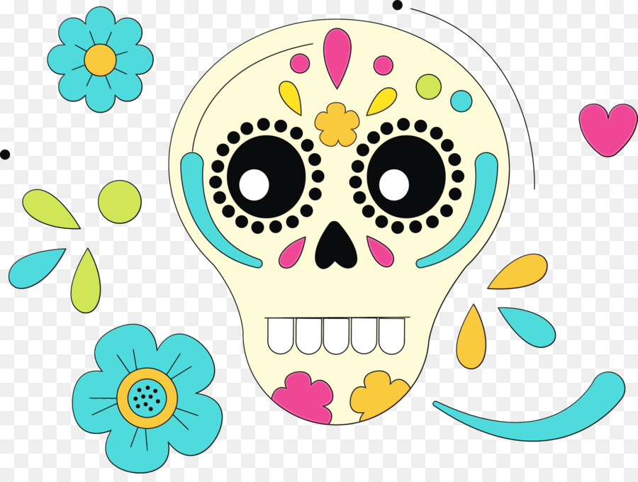 Calavera Rosa，Calavera De Azúcar PNG