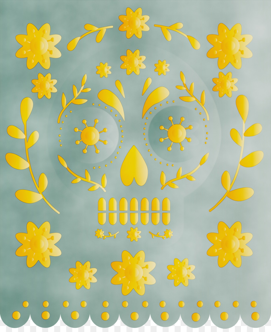 Diseño Floral，Amarillo PNG