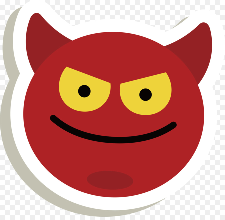 Emoji Del Diablo，Rojo PNG