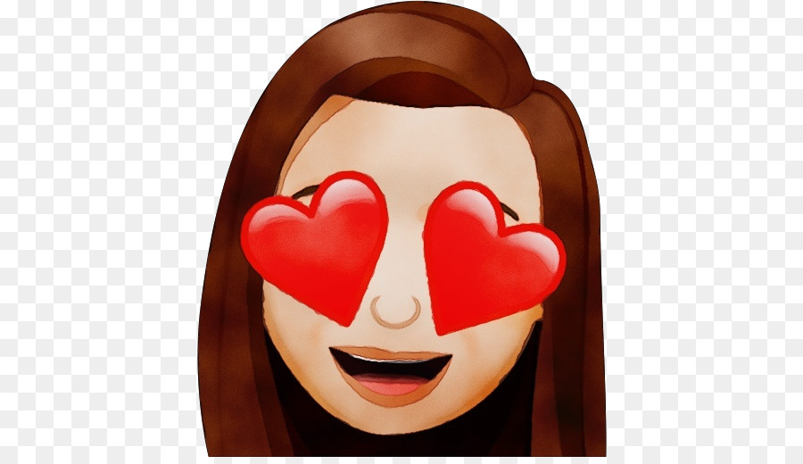 Emoji De Ojos De Corazón，Amar PNG