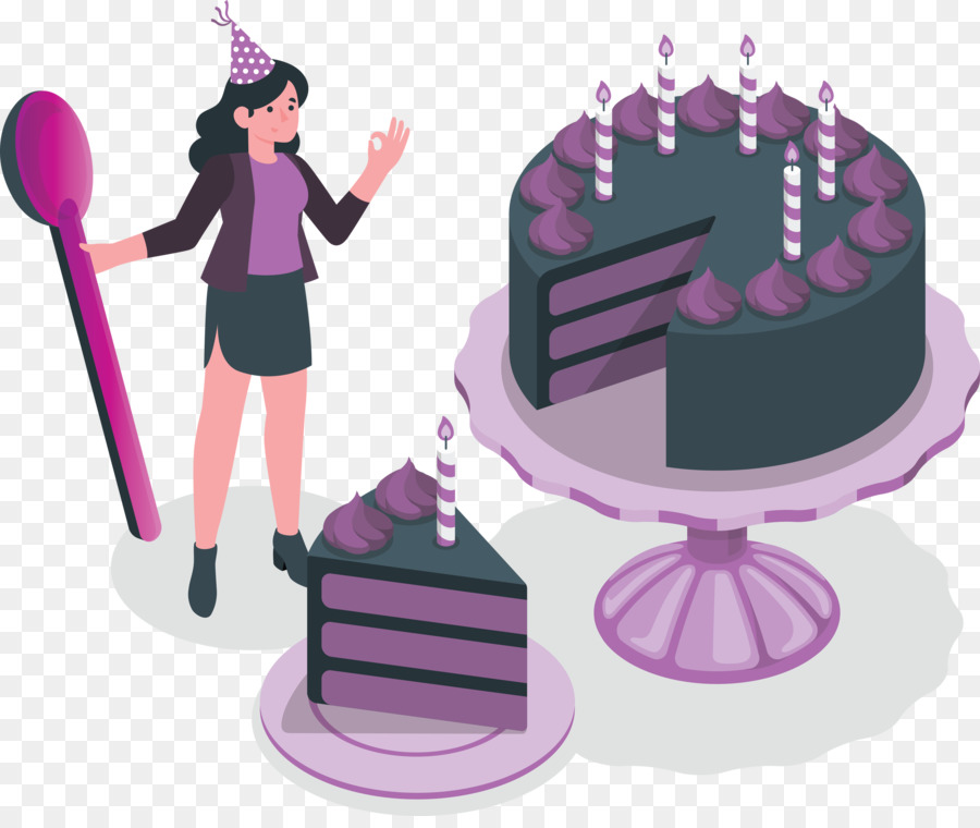 Pastel De Cumpleaños，Decoración De La Torta PNG