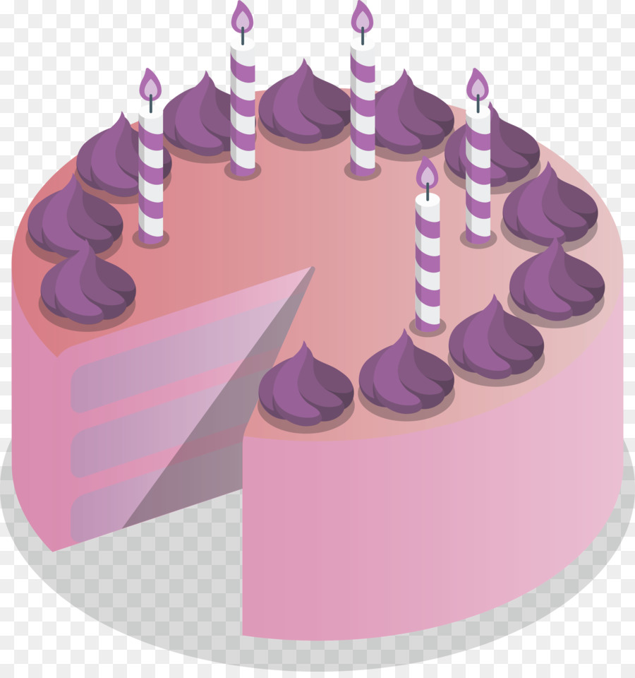 Pastel De Cumpleaños，Decoración De La Torta PNG