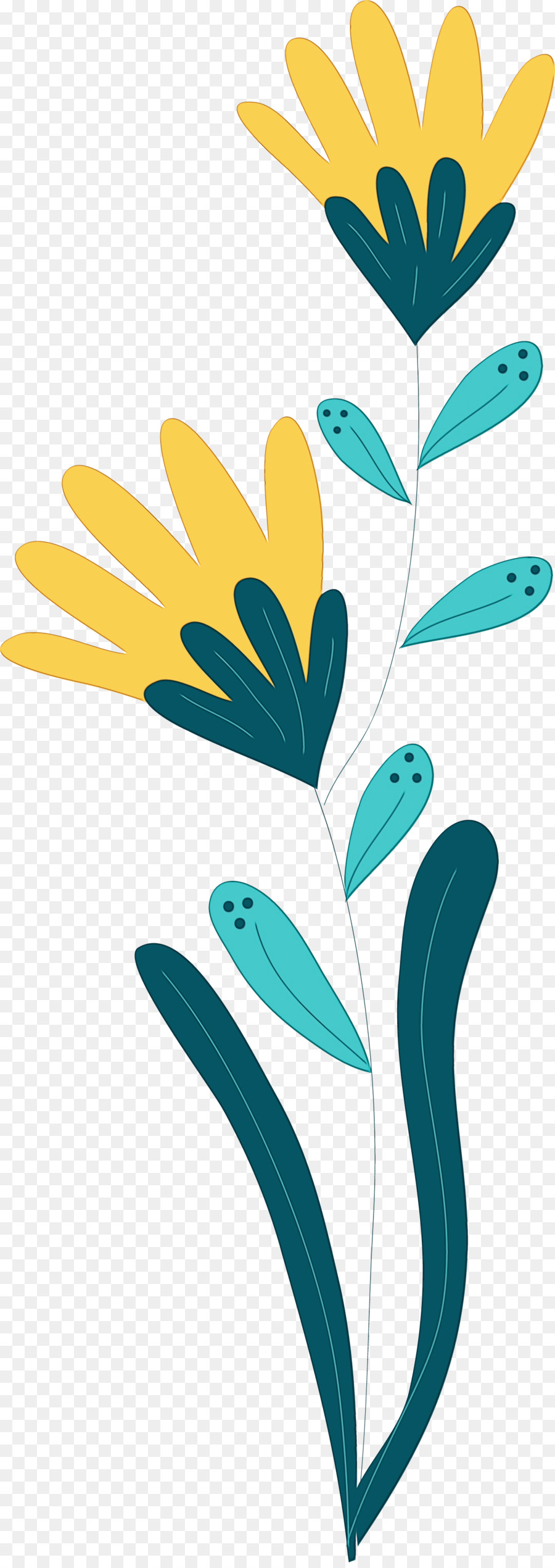 Diseño Floral，Tallo De La Planta PNG