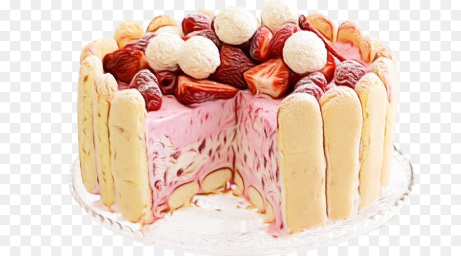 Pastel De Chocolate，Crema Bávara PNG