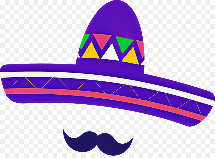 Sombrero Azul，Bigote PNG