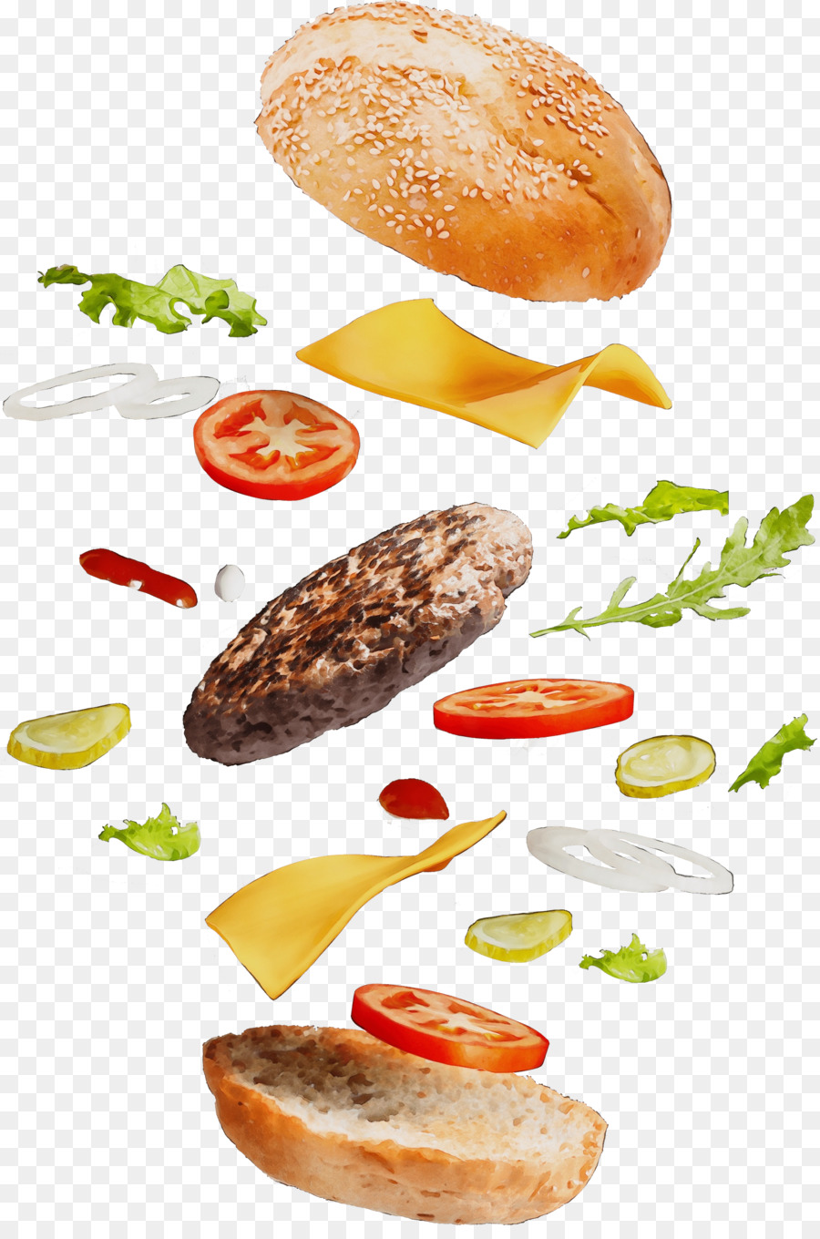 Hamburguesa Con Queso，Hamburguesa Vegetariana PNG