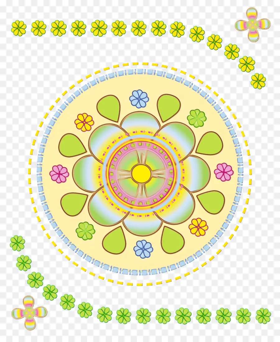 Mándala Colorida，Mandala PNG