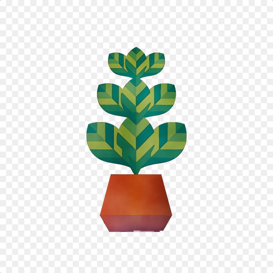 Planta En Maceta，Hojas Verdes PNG