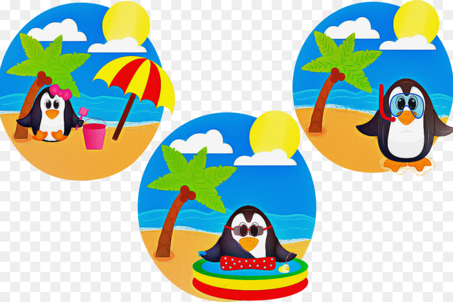 Pingüinos En La Playa，Pingüinos PNG