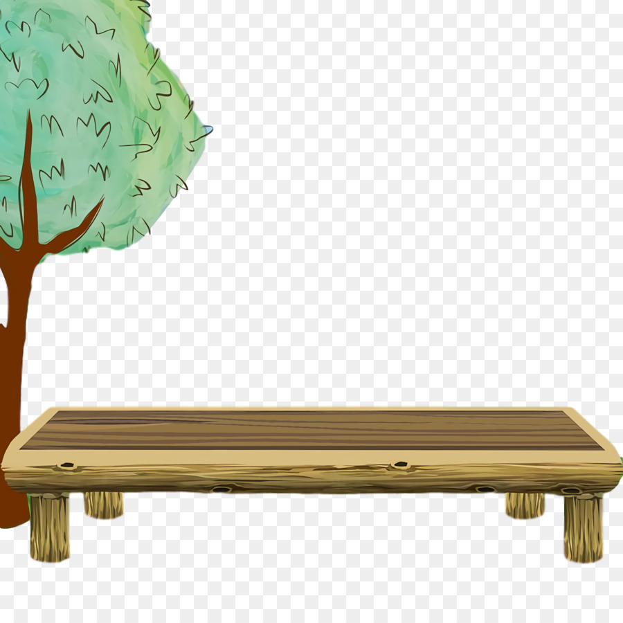 Mesa De Centro，Mancha De Madera PNG