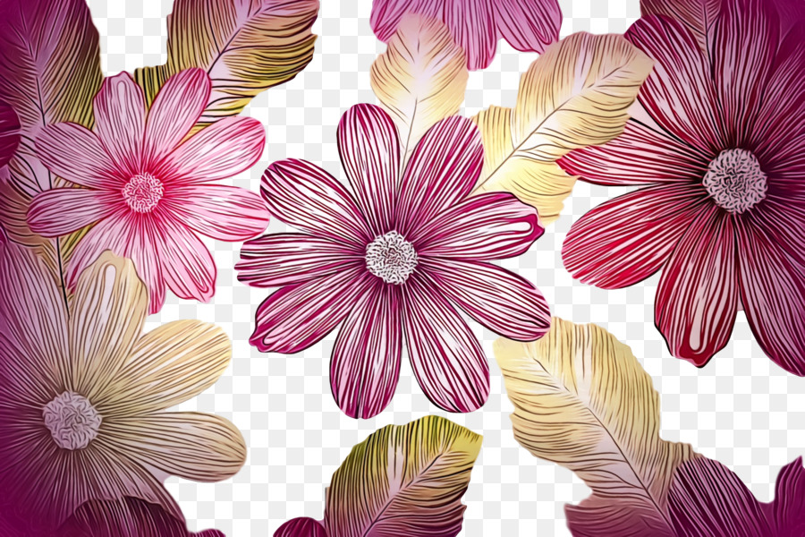 Dalia，Diseño Floral PNG