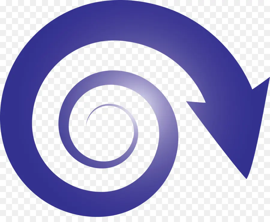 Flecha Espiral Azul，Dirección PNG