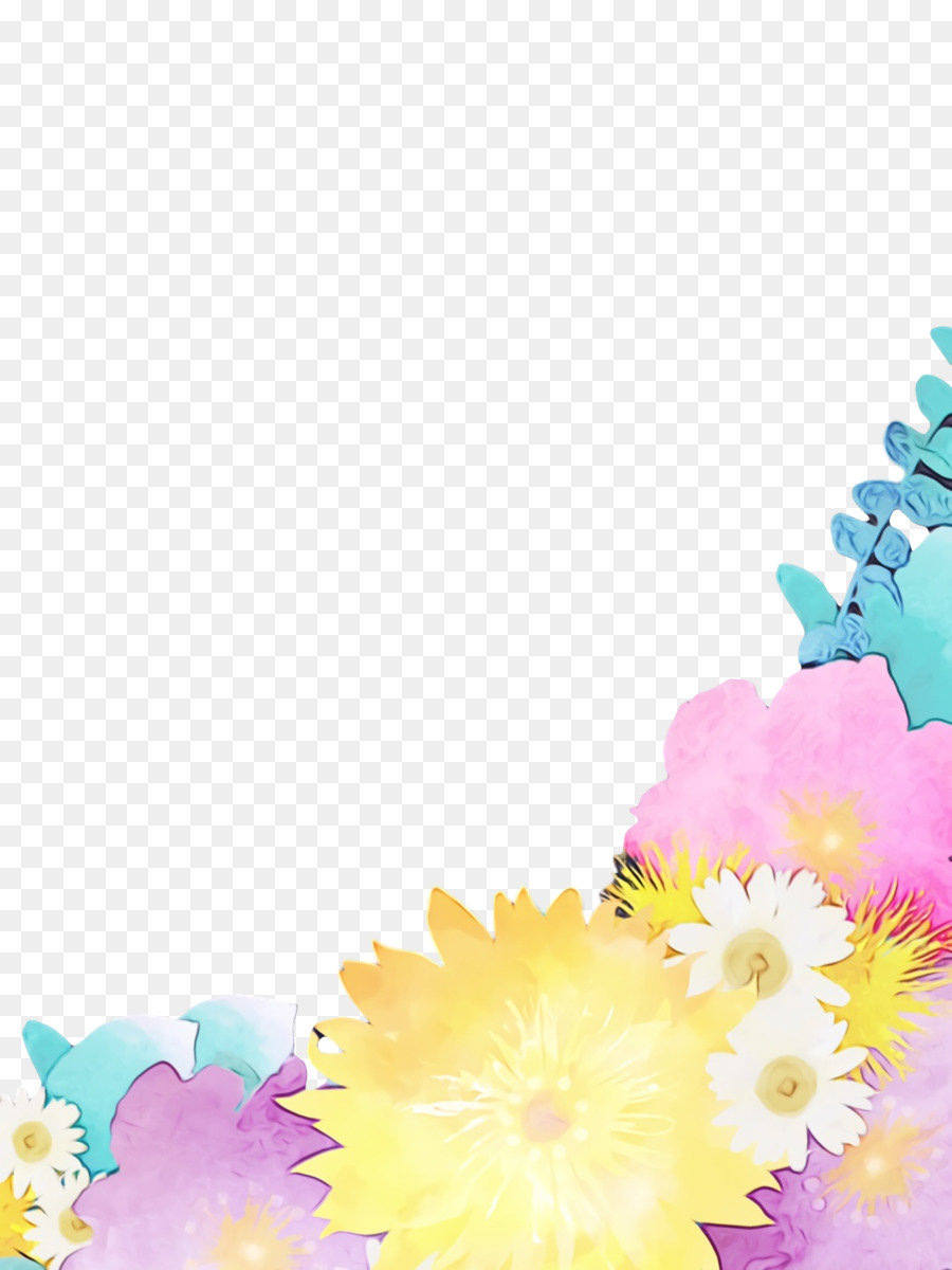 Diseño Floral，Amarillo PNG