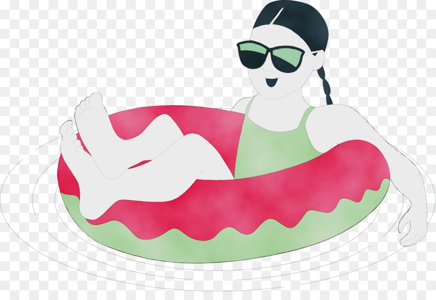 Chica En La Piscina，Gafas De Sol PNG