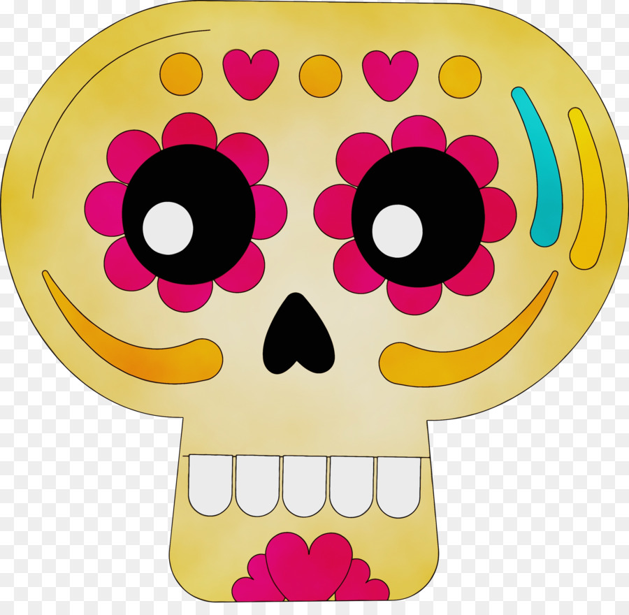 Calavera Rosa，Calavera De Azúcar PNG