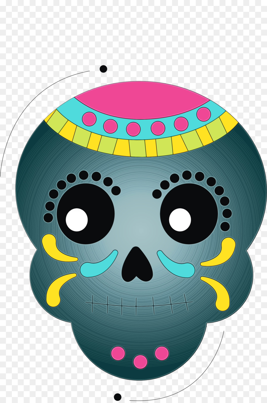 Calavera Azul，Calavera De Azúcar PNG