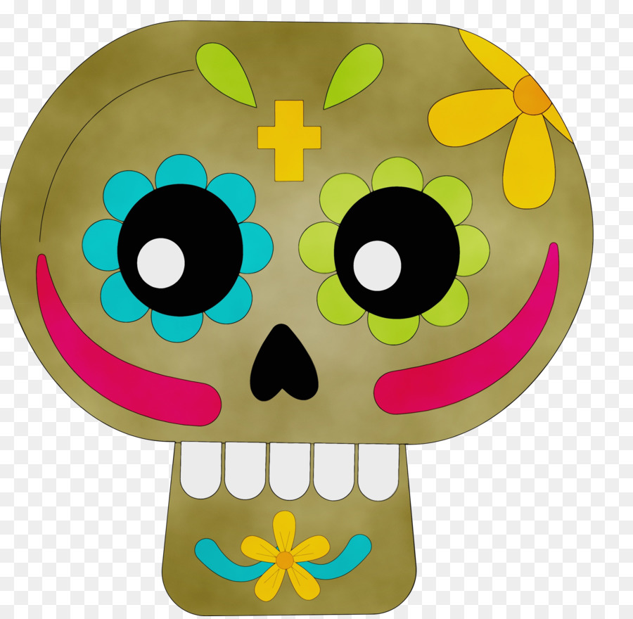 Calavera Rosa，Calavera De Azúcar PNG