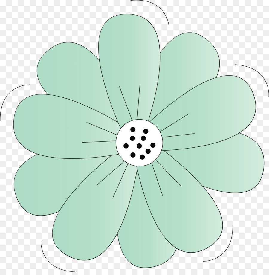 Flor Verde，Flor PNG