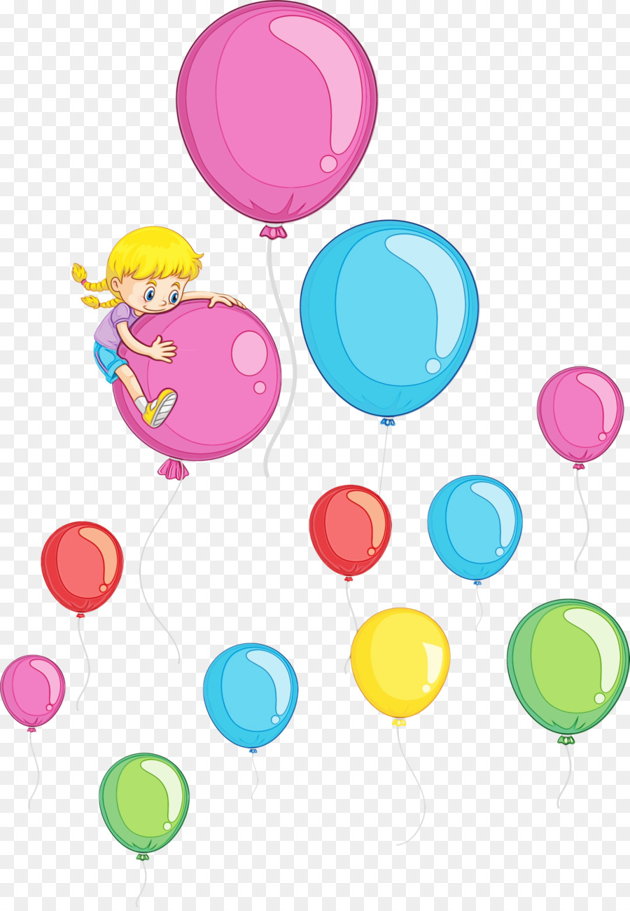 Niña Con Globos，Globos PNG