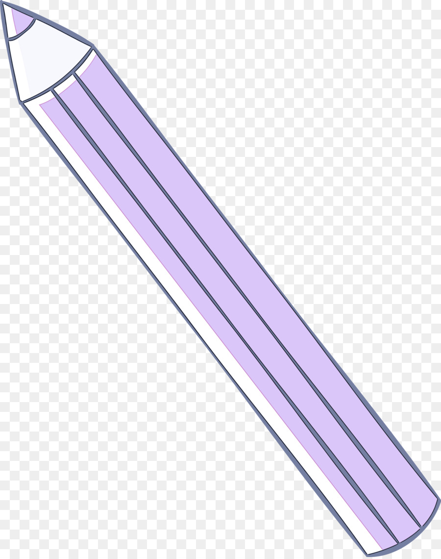 Lápiz Morado Y Crayón Naranja，Dibujo PNG