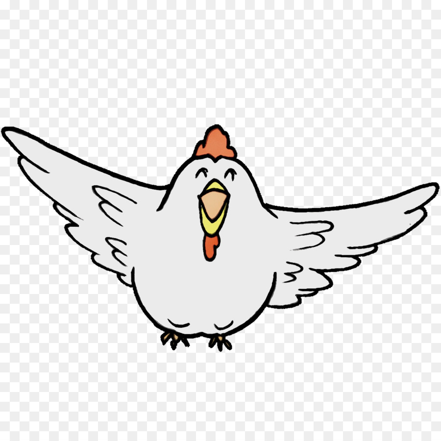 Arte De Línea，Pollo PNG