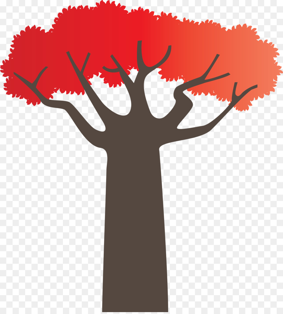 Árbol，Hojas Rojas PNG