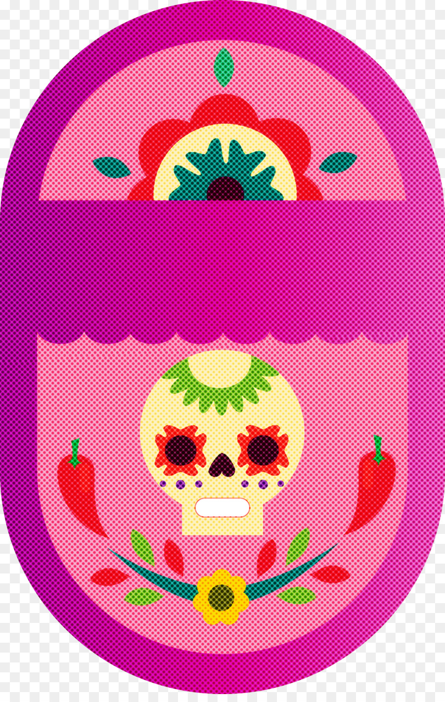 Calavera De Azúcar，Vistoso PNG