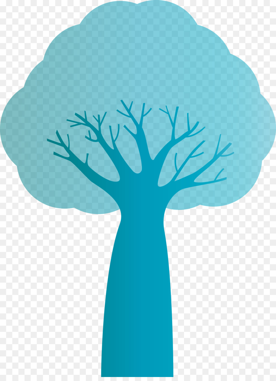 árbol Azul，árbol PNG