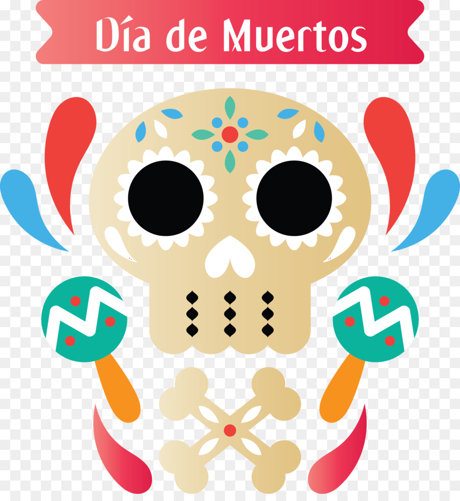 Cráneo Del Día De Muertos，Dia De Muertos PNG