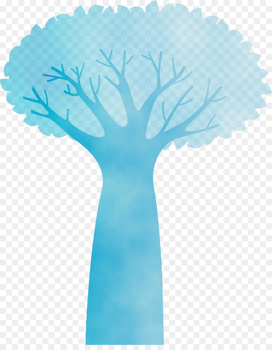 árbol Azul，árbol PNG