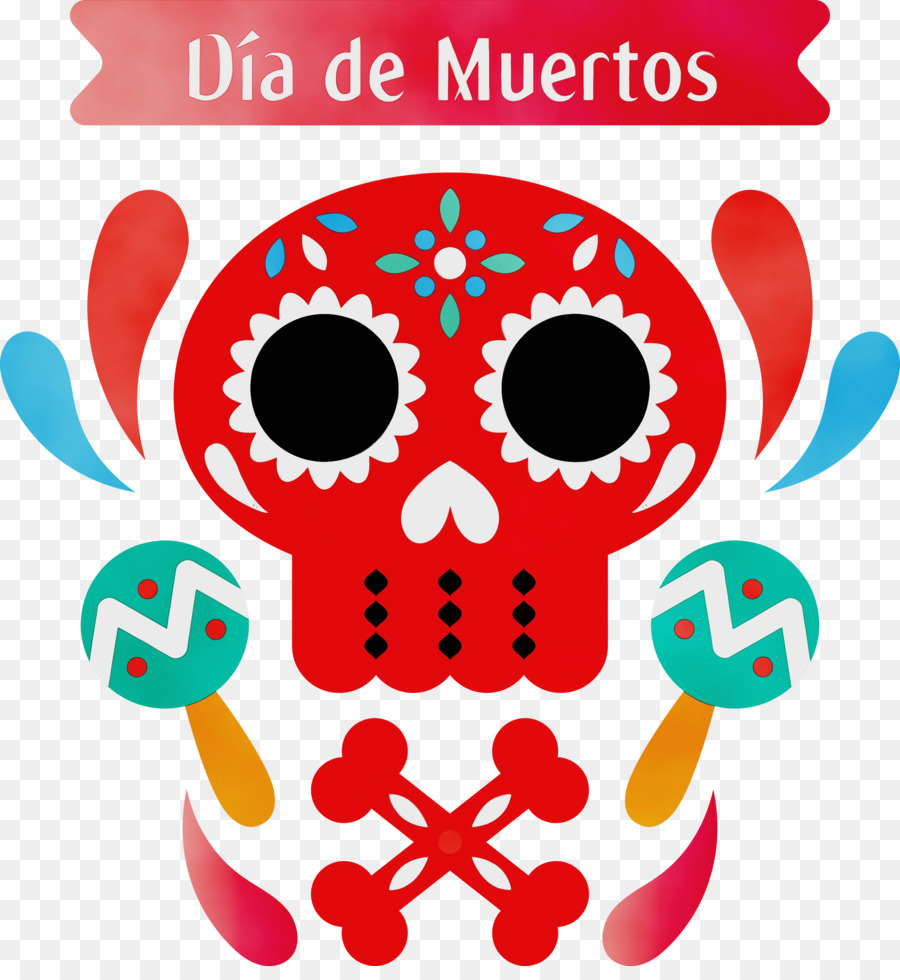 Cráneo Del Día De Muertos，Dia De Muertos PNG