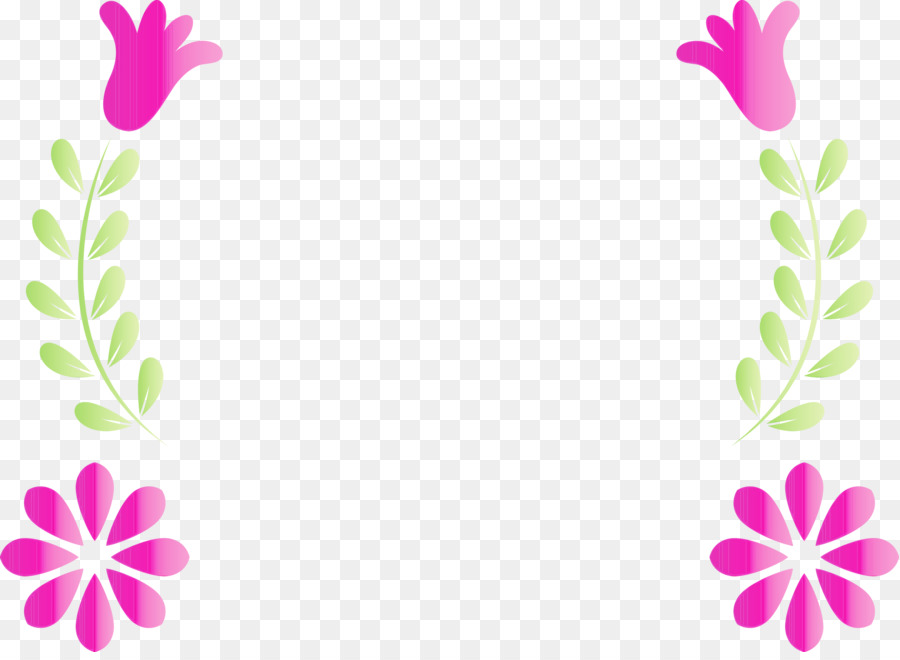 Marco Floral，Flores PNG