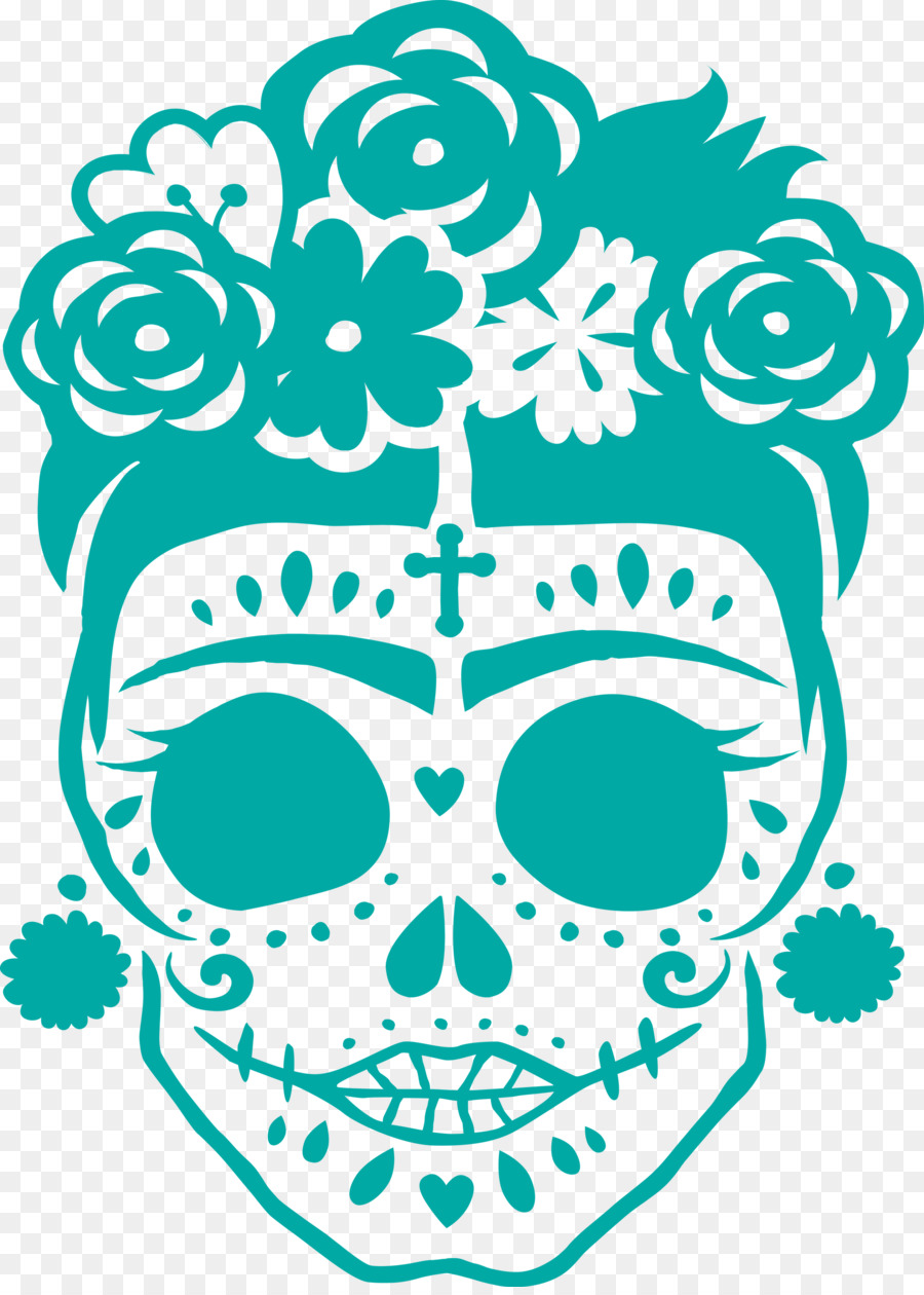 Calavera De Azúcar，Dia De Muertos PNG