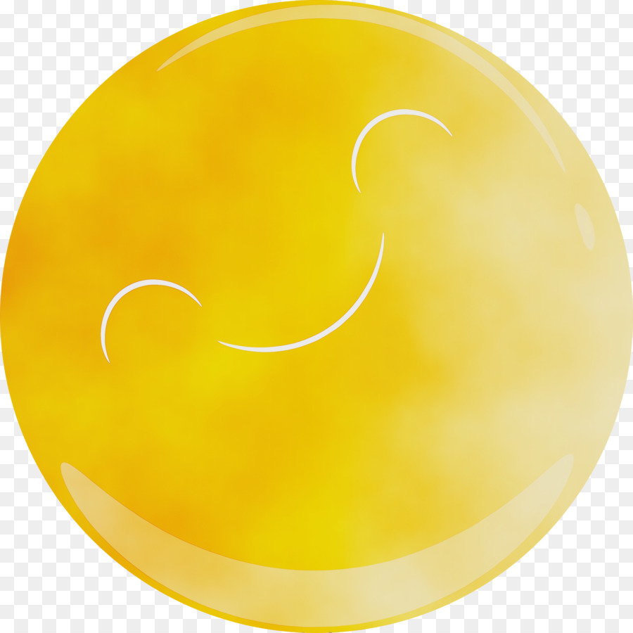 Cara Sonriente，Amarillo PNG