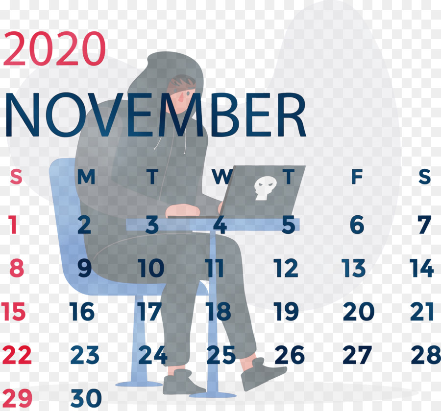 Calendario Noviembre 2020，Sudadera PNG