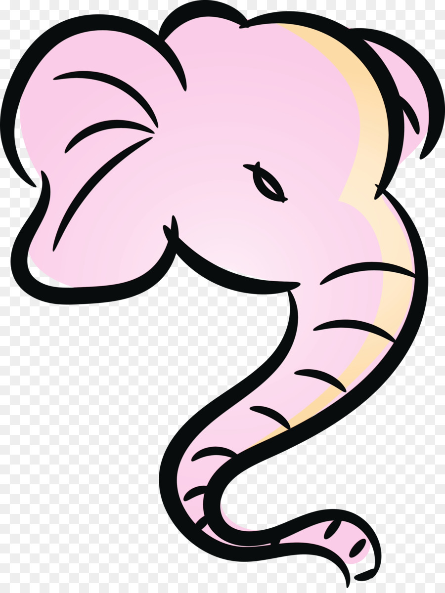 Elefante Rosa，Dibujos Animados PNG