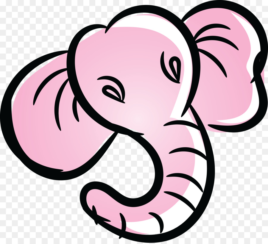 Elefante Rosa，Dibujos Animados PNG