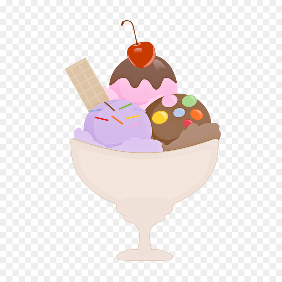 Helado Colorido，Postre PNG