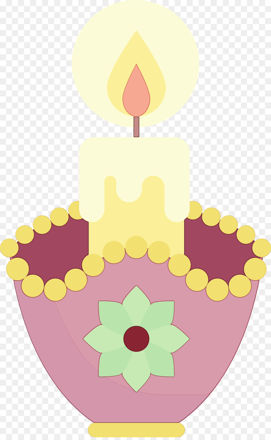 Diseño Floral，Amarillo PNG