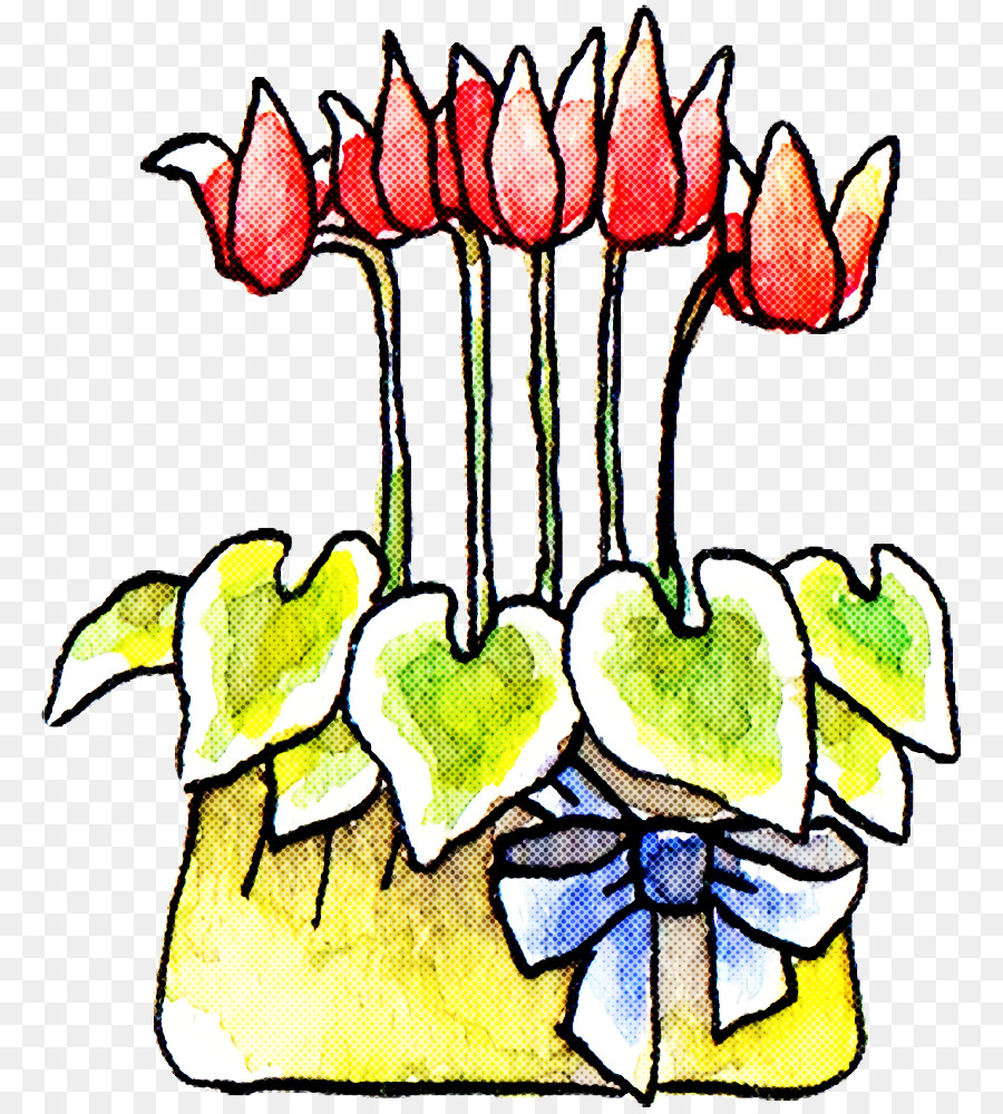 Diseño Floral，Arte De Línea PNG